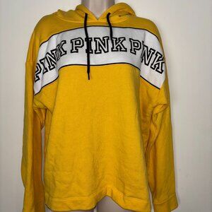 Victoria Secret Yellow Hooded Sweatshirt Size Medium M